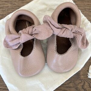Freshly Picked Tan Baby Moccasins